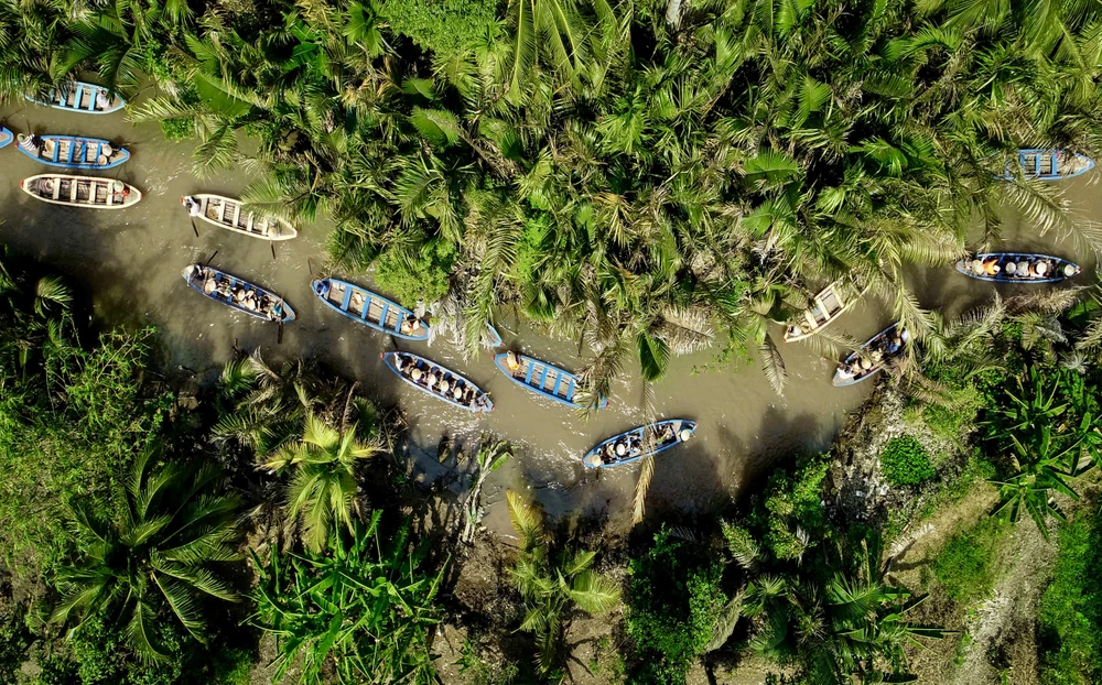 Cù lao Thới Sơn là điểm đến quen thuộc của du khách trong và ngoài nước