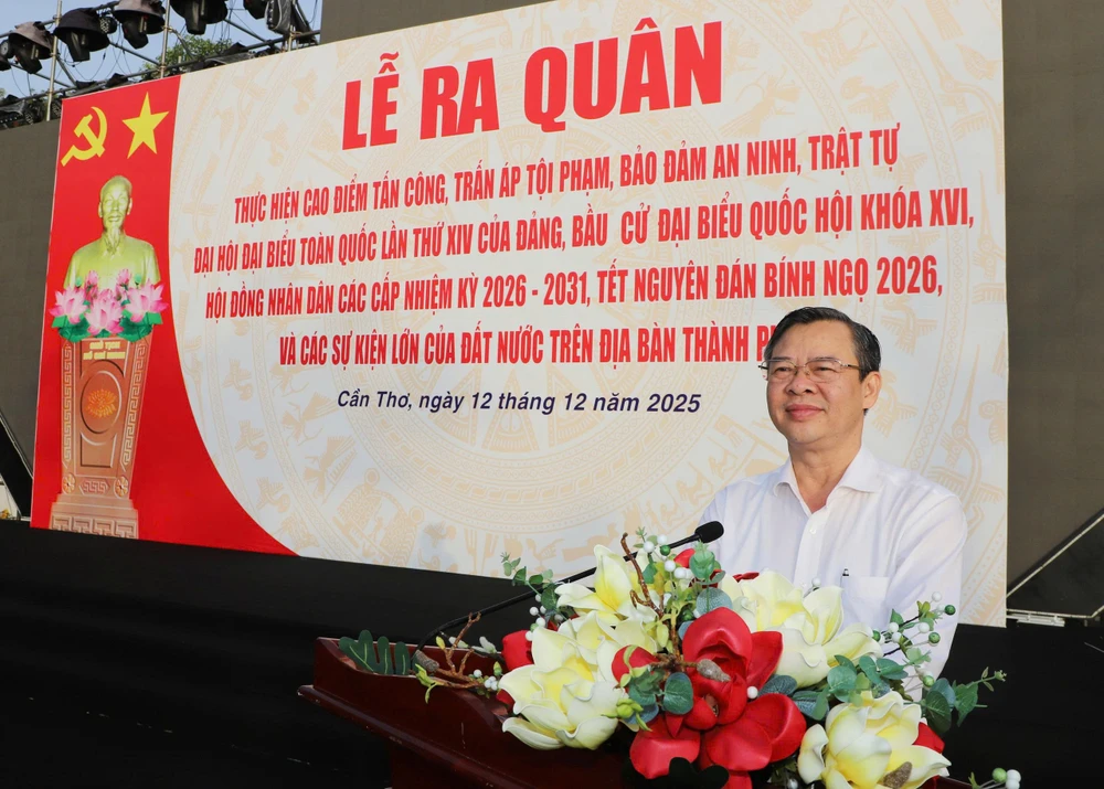 Công an tp Cần Thơ,ra quân,trấn áp tội phạm,tết nguyên đán,bính ngọ 2026