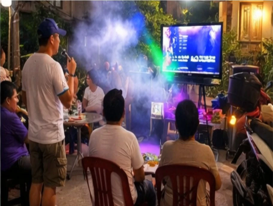 karaoke trong khu dân cư, vĩnh long