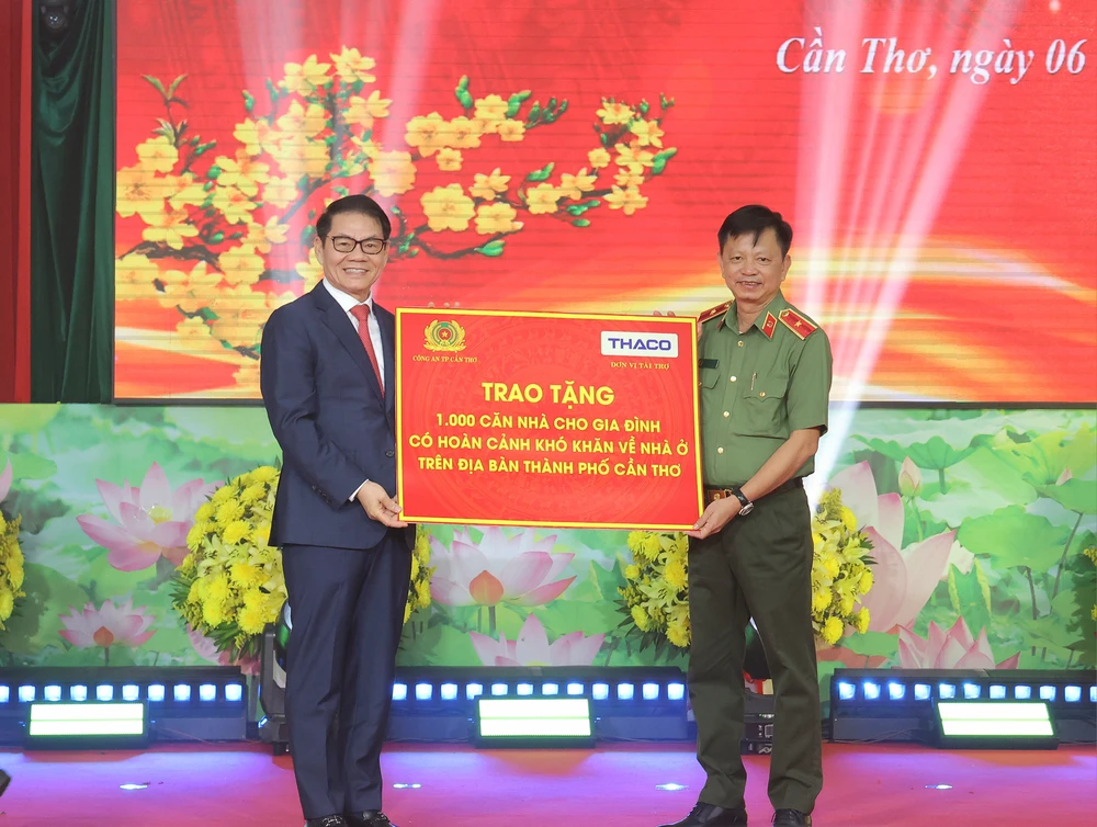 Công an tp cần thơ,tặng nhà,hộ khó khăn,tập đoàn trường hải