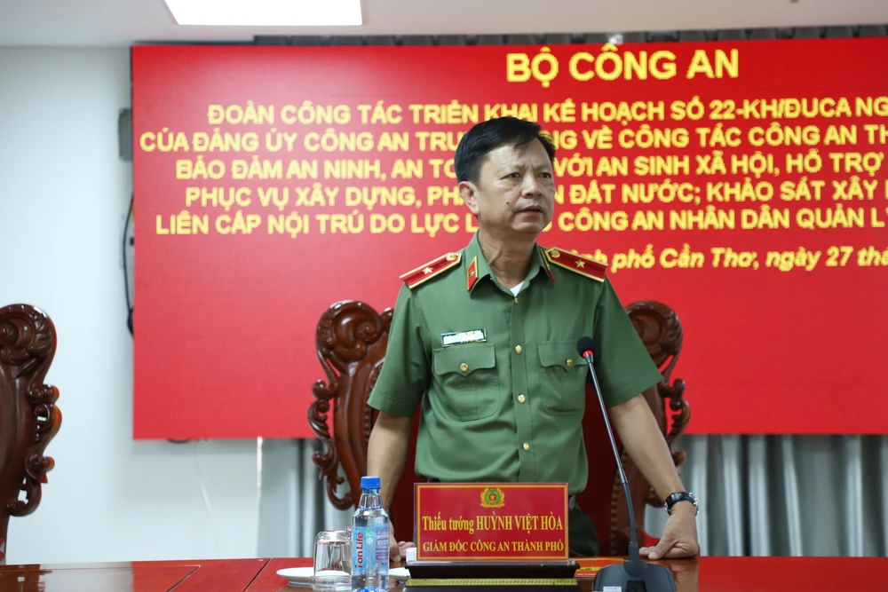 Thiếu tướng Huỳnh Việt Hòa, Giám đốc Công an TP Cần Thơ