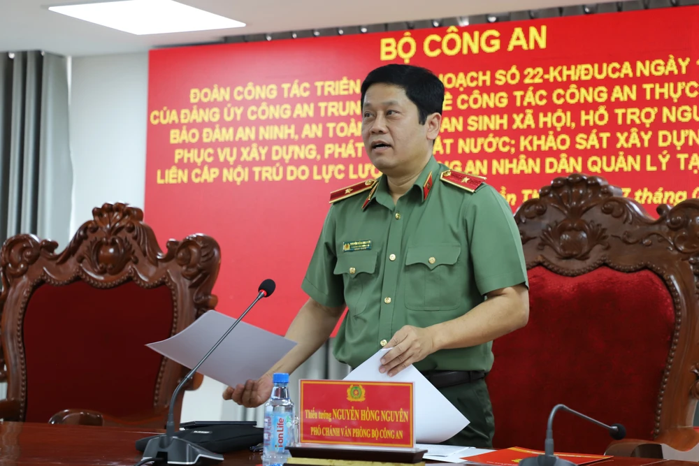 Thiếu tướng Nguyễn Hồng Nguyên, Phó Chánh văn phòng Bộ Công an