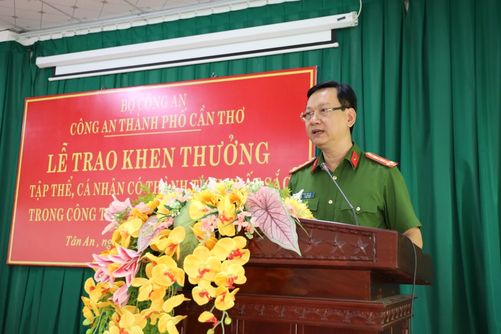 cần thơ, công an phường tân an,trộm xe,trộm liên tỉnh,thưởng nóng