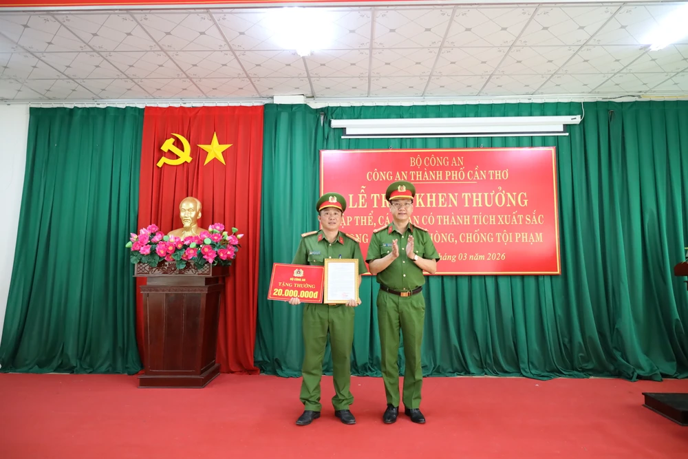 cần thơ, công an phường tân an,trộm xe,trộm liên tỉnh,thưởng nóng