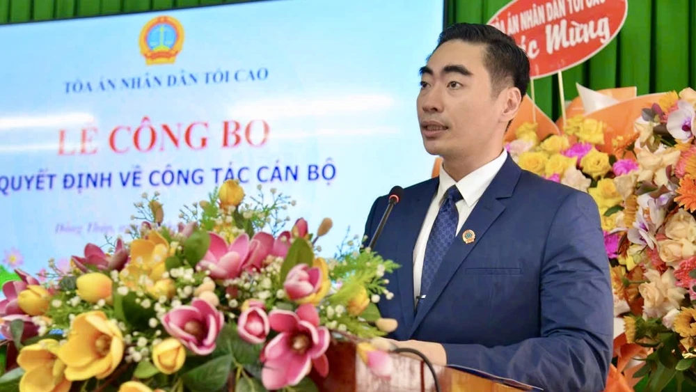 chánh án,tand đồng tháp,tand tp.hcm,bổ nhiệm,Ông Bùi Thái Hùng
