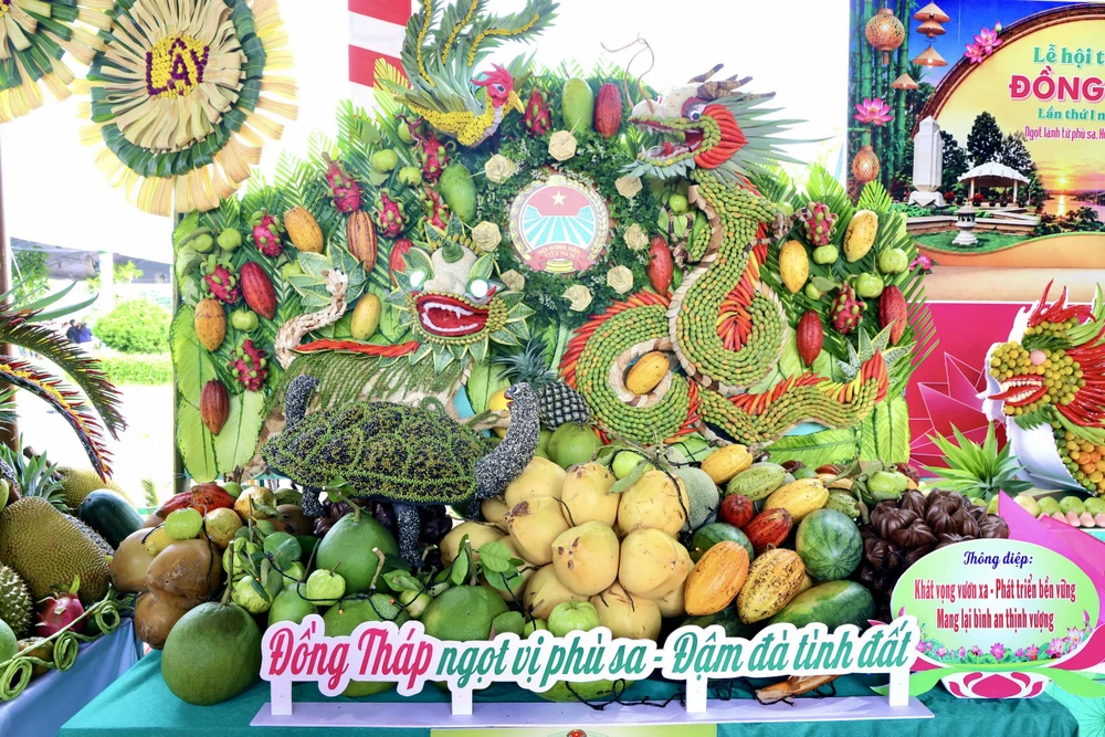 đồng tháp,mô hình trái cây,đất sen hồng,Lễ hội Trái cây