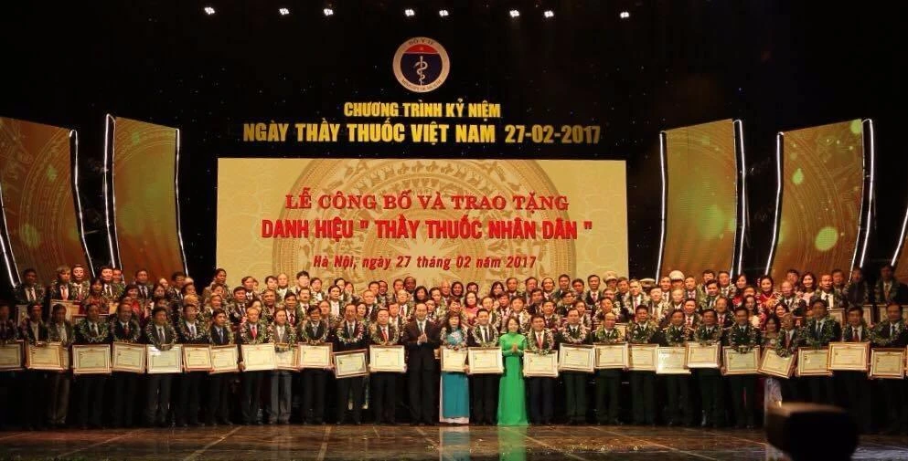 Các cá nhân được trao tặng danh hiệu Thầy thuốc nhân dân