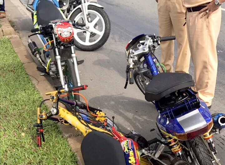 Tiếp tục phá rã nhóm thanh niên đua xe trên quốc lộ 1A ảnh 3