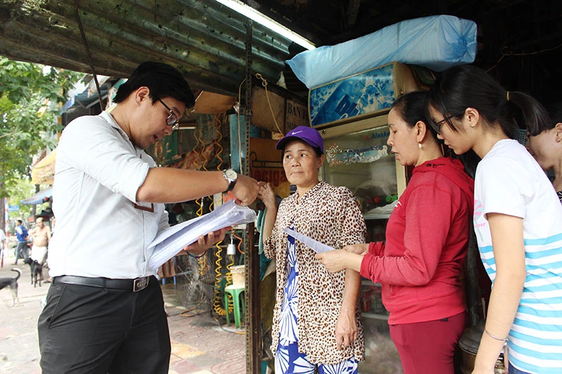 Phường Phạm Ngũ Lão dỡ bậc thềm trụ sở bảo vệ dân phố ảnh 12