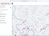 TP.HCM vận hành bản đồ 3D về ca dương tính, điểm phong toả COVID-19