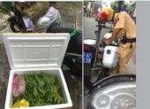 CSGT làm việc với người đăng Facebook 'bị phạt vì đi nhận thùng rau'