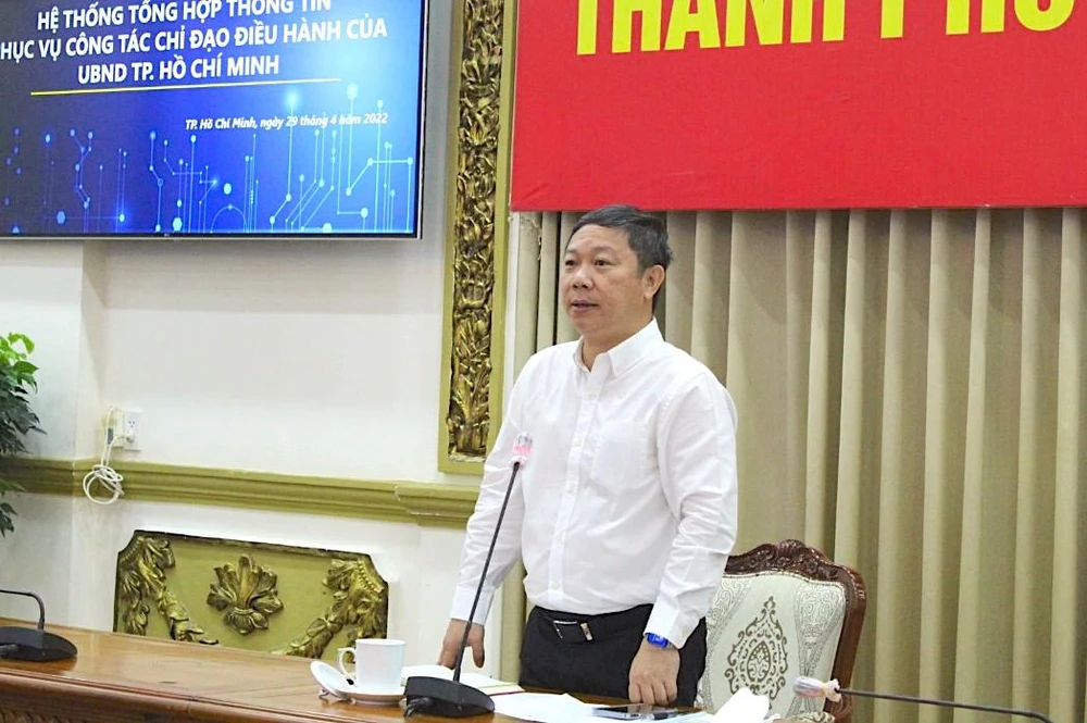 Phó Chủ tịch UBND TP.HCM Dương Anh Đức phát biểu tại buổi công bố. Ảnh: T. NGỌC