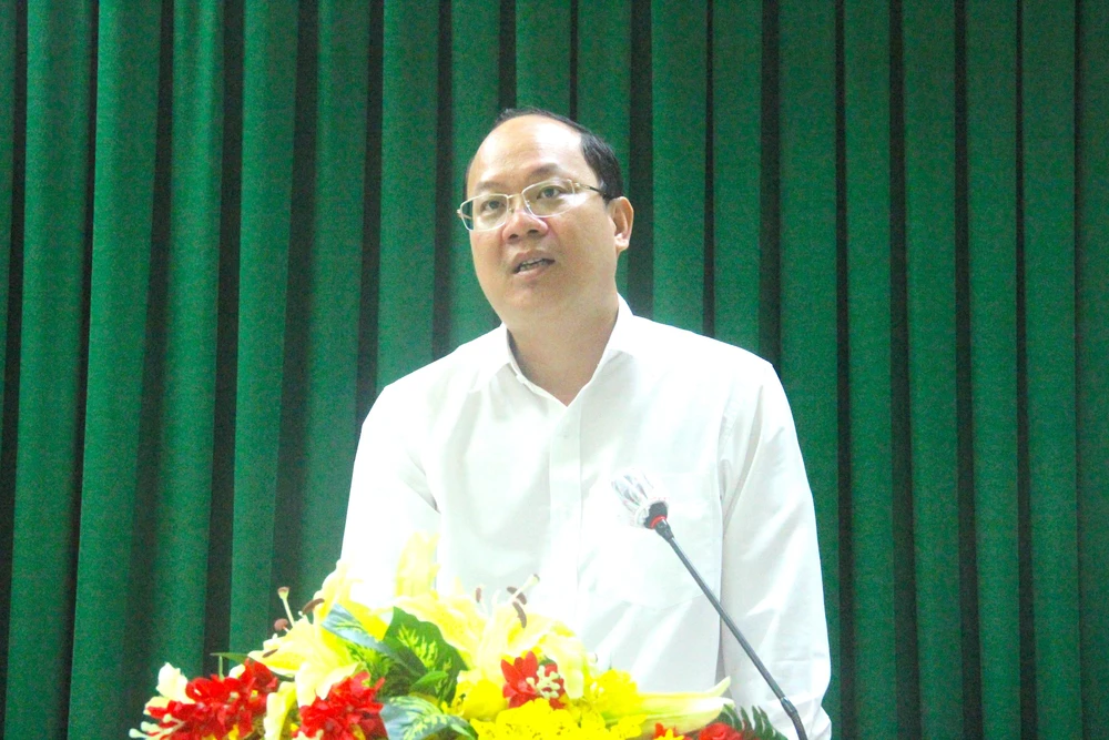 Phó Bí thư Thành uỷ TP.HCM Nguyễn Hồ Hải phát biểu tại toạ đàm. Ảnh: LÊ THOA