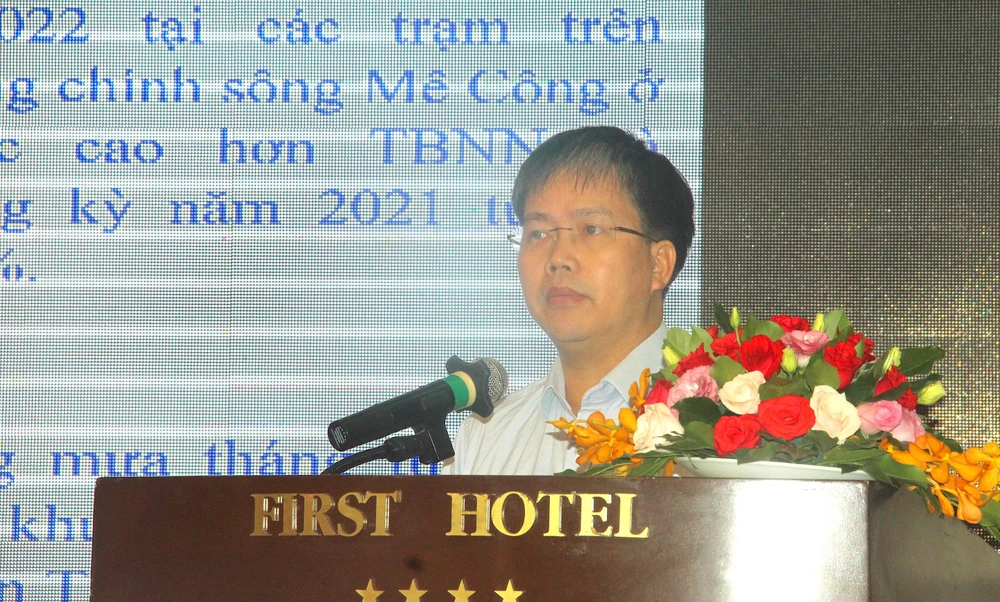 Ông Mai Văn Khiêm, Giám đốc Trung tâm dự báo Khí tượng thủy văn (KTTV) quốc gia. Ảnh: LÊ THOA