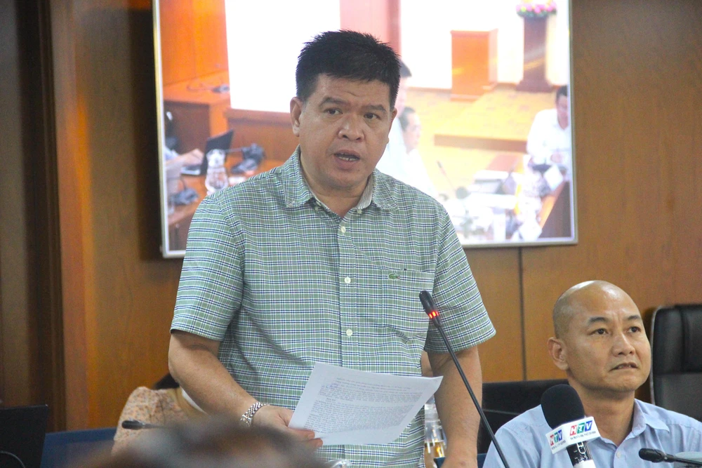 Ông Bùi Hòa An, Phó Giám đốc Sở GTVT TP.HCM. Ảnh: LÊ THOA