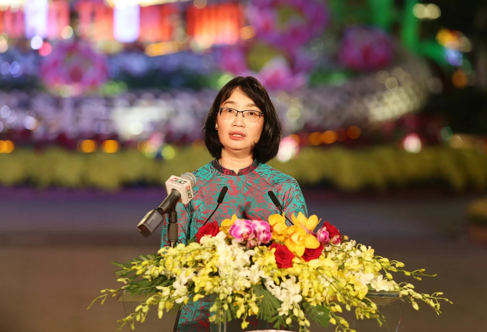 Phó Chủ tịch UBND TP.HCM Trần Thị Diệu Thúy làm Chủ tịch Hội đồng bình chọn 50 sự kiện nổi bật của TP.HCM. Ảnh: GIANG - THUẬN