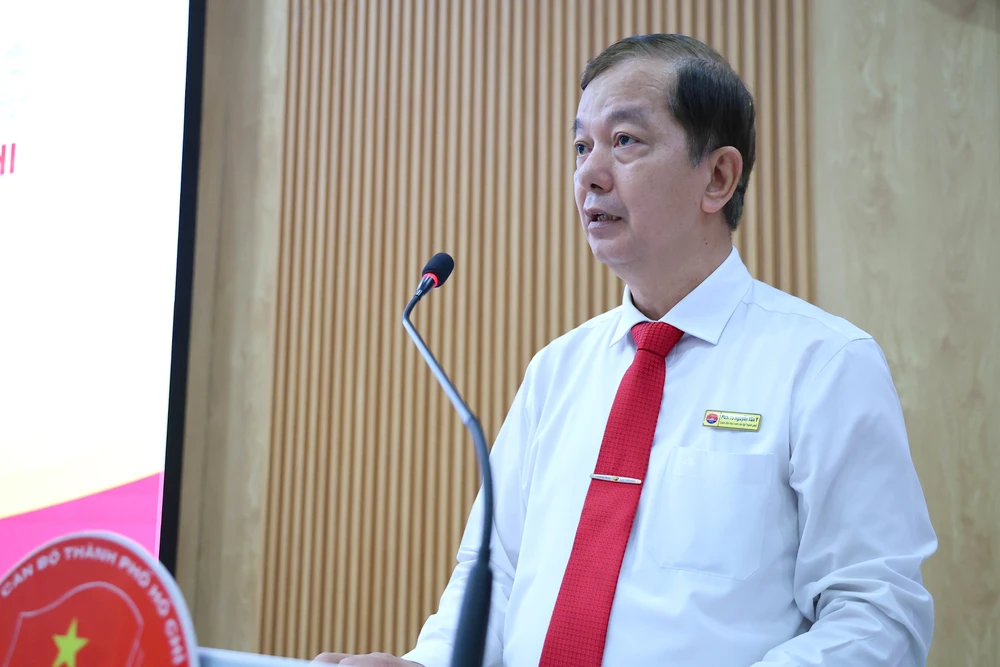 PGS.TS Nguyễn Văn Y, Giám đốc Học viện Cán bộ TP.HCM. Ảnh: LÊ THOA