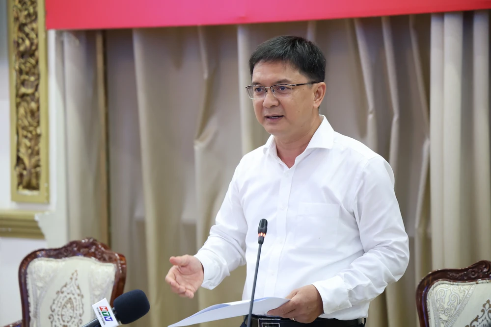 Ông Nguyễn Mạnh Cường, Phó Chủ tịch UBND TP.HCM, phát biểu kết luận hội thảo. Ảnh: LÊ THOA