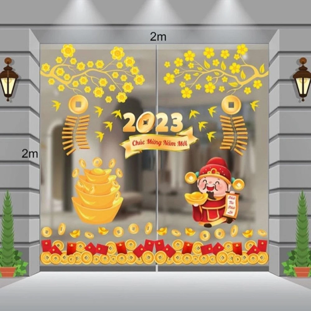 Yên tâm với decal trang trí tết tại Bindo nhờ thiết kế tỉ mỉ và cực kỳ độc