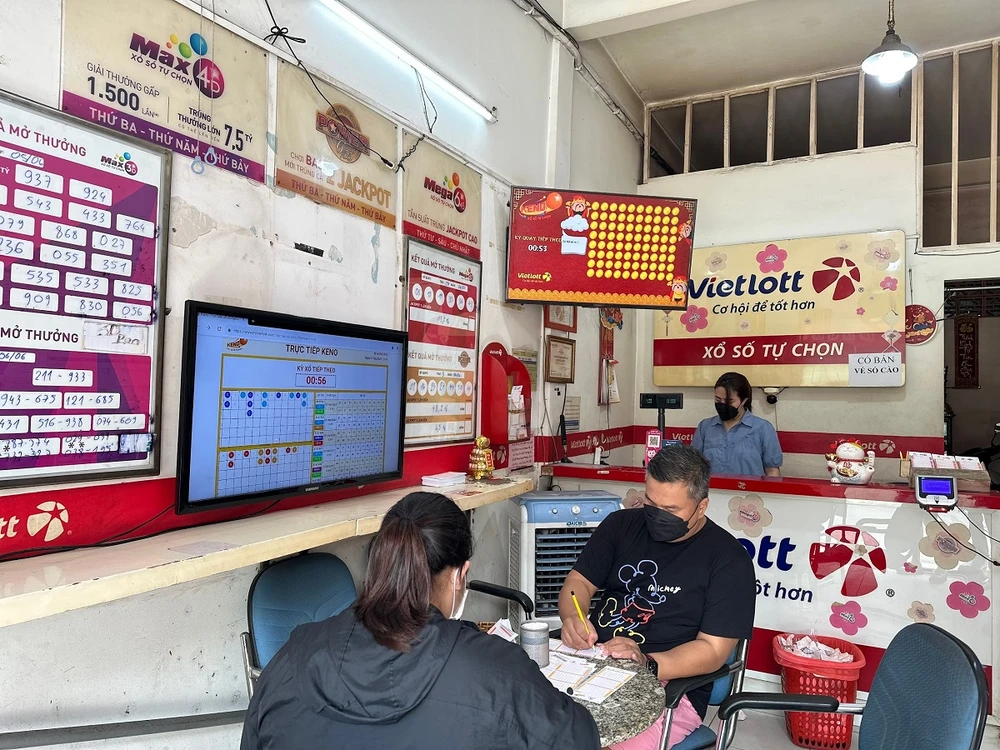 Điểm bán Vietlott của anh Ngọc tại đường 197 Huỳnh Văn Bánh, phường 12, quận Phú Nhuận, TP.HCM từng bán trúng Jackpot.