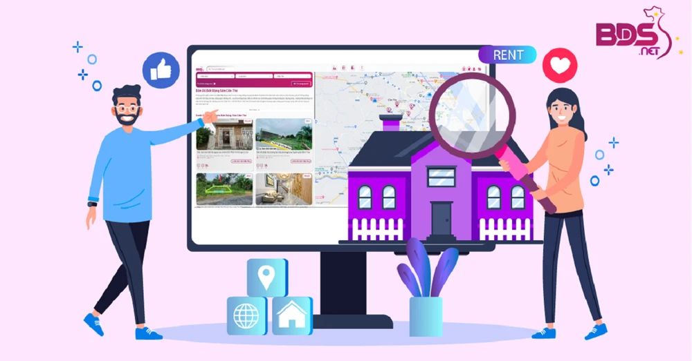 Chọn được nhà đất thuê chỉ với web bds.net