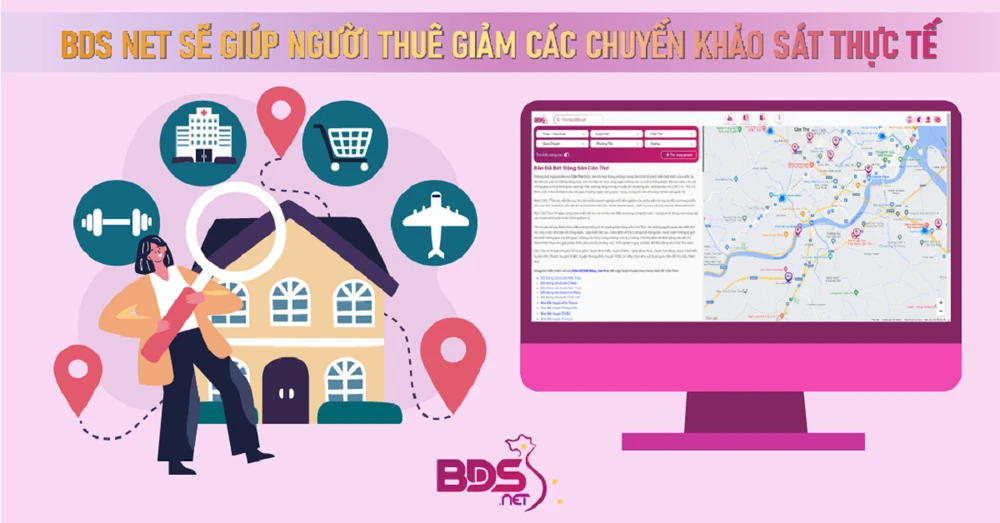 Bds.net sẽ giúp người thuê giảm các chuyến khảo sát thực tế