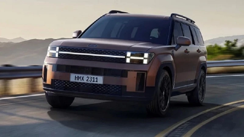 Thiết kế Santafe 2024 khỏe khoắn phù hợp với những chuyến hành trình xa