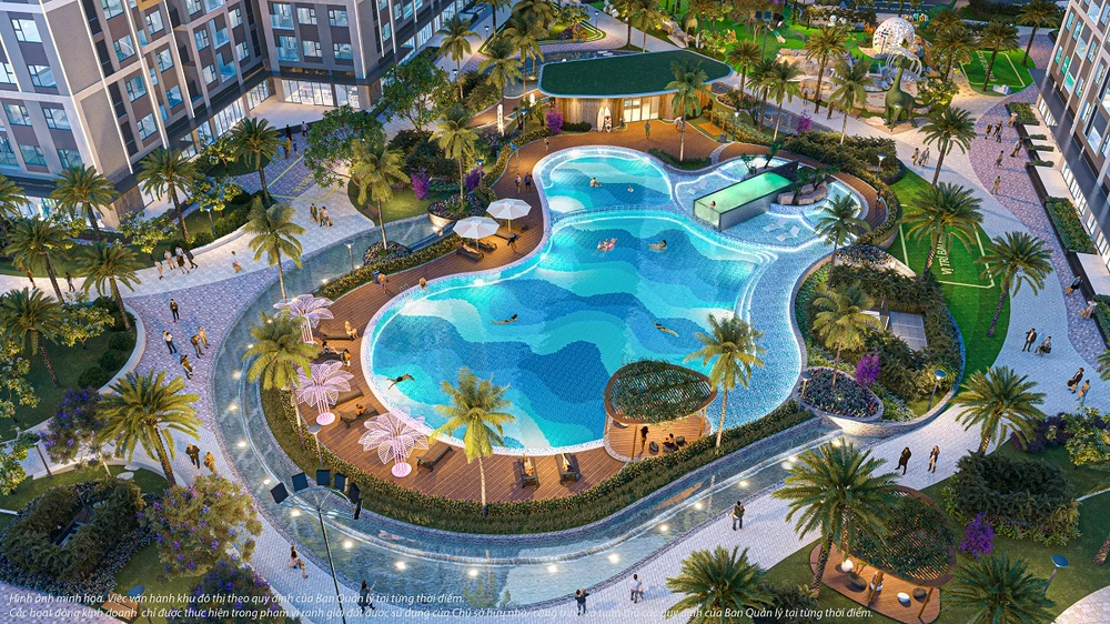 Hệ tiện ích nội khu mang đậm phong cách nghỉ dưỡng ngay tại không gian sống của tòa GH1 và GH6, dự án Glory Heights