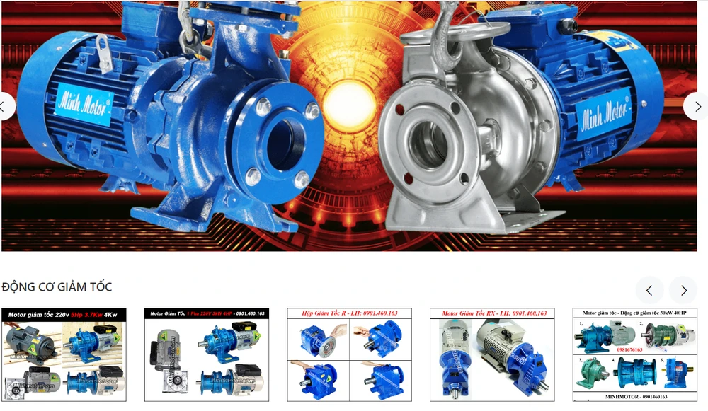 Hệ thống phân phối động cơ motor chất lượng cao HỒNG PHÚC Motor