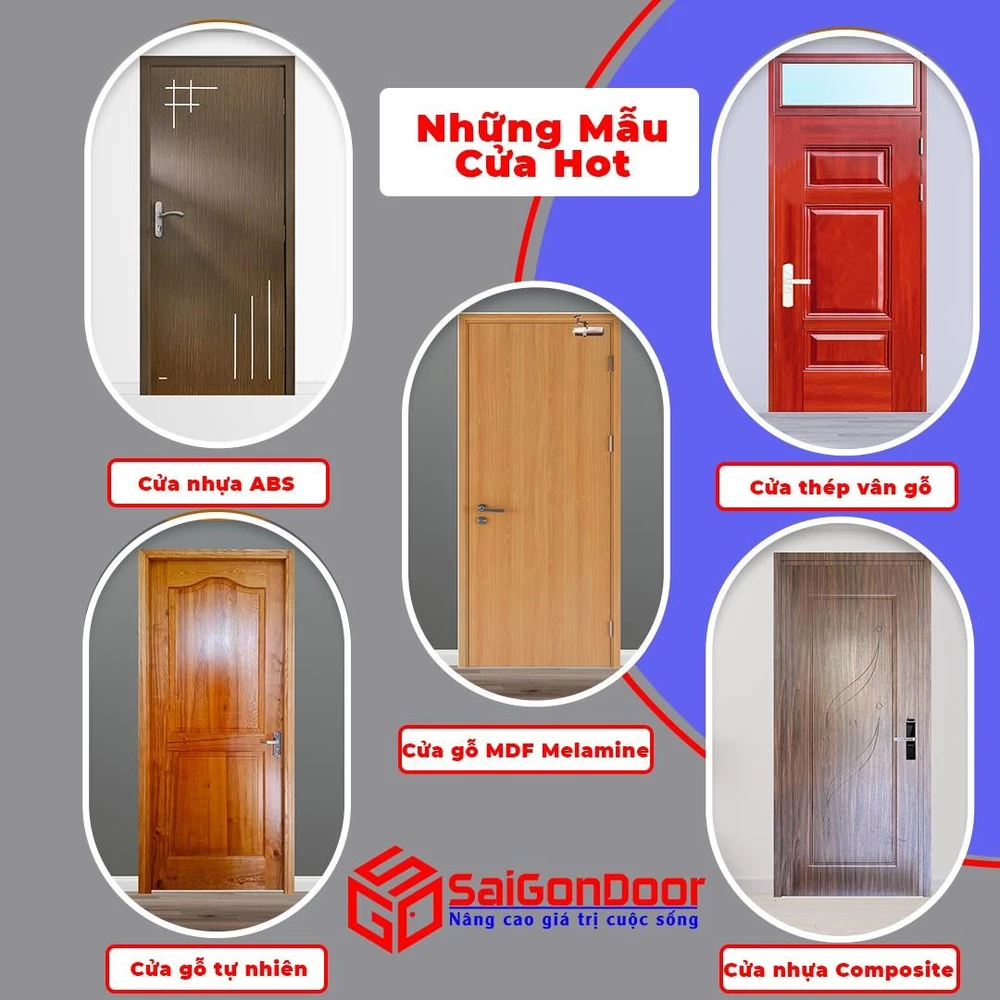 Sài Gòn Door cung cấp dòng cửa gỗ, cửa nhựa, cửa thép, cửa chống cháy