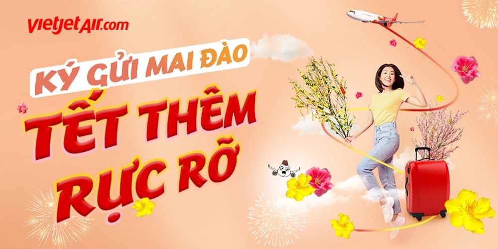 Vietjet vận chuyển mai, đào – Mang Xuân đến mọi nhà