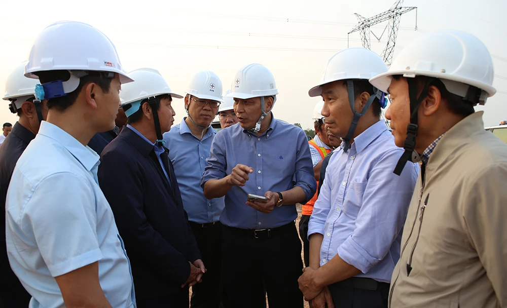 Chủ tịch EVN: Đẩy nhanh tiến độ Dự án đường dây 500kV Quảng Trạch – Phố Nối