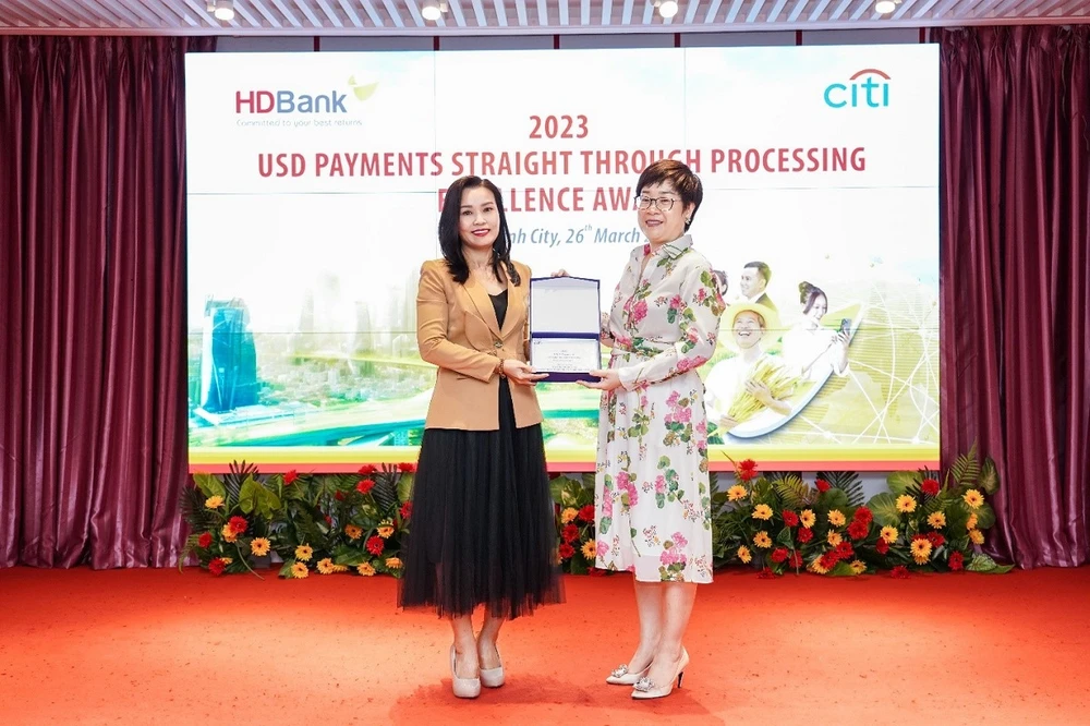 HDBank nhận 'Giải thưởng chất lượng thanh toán quốc tế xuất sắc năm 2023' từ Citibank