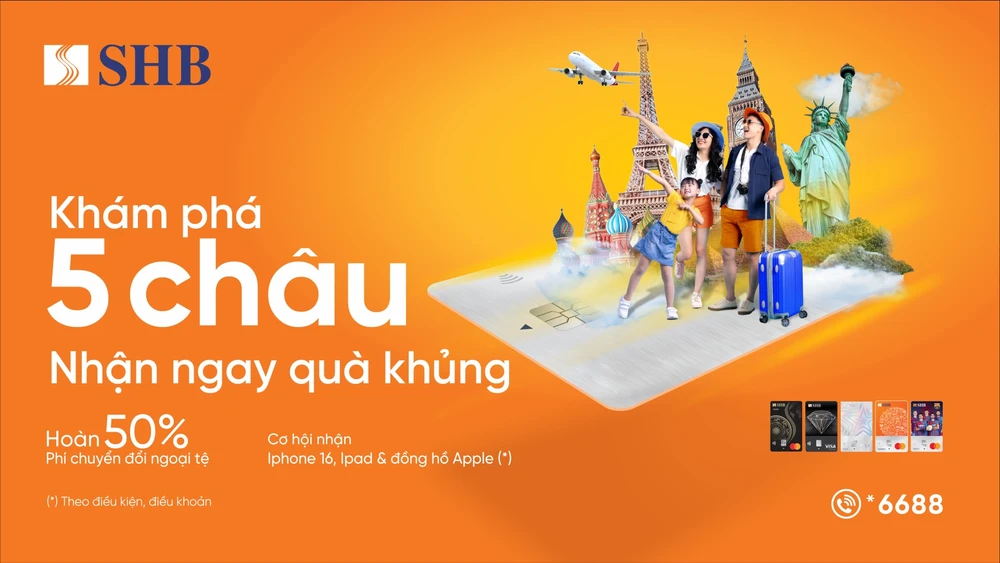 Cơ hội trúng Iphone 16 ProMax cho khách hàng SHB