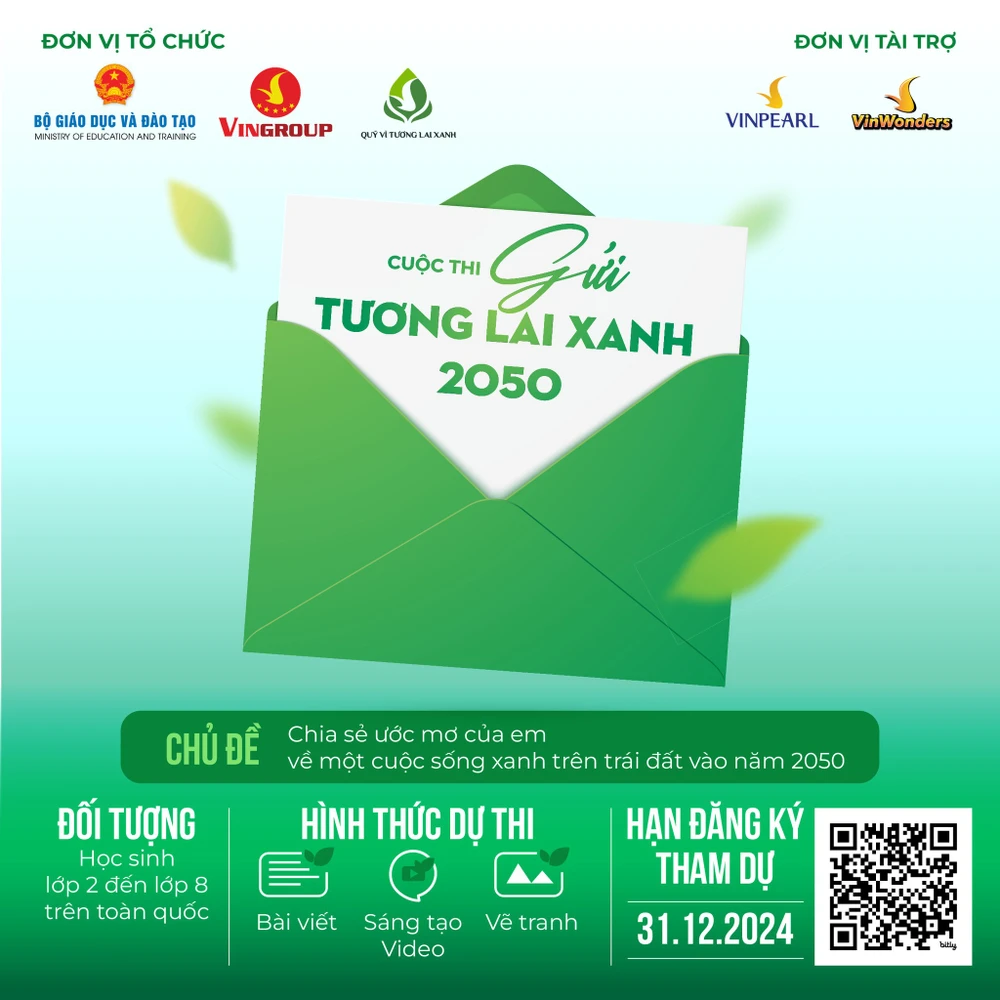 Phát động cuộc thi “Gửi tương lai xanh 2050” - Lan tỏa thông điệp xanh cho thế hệ tương lai