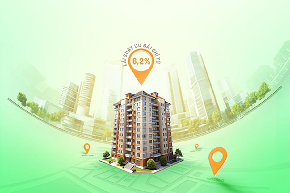 Sở hữu căn hộ chung cư với gói vay ưu đãi chỉ từ 6,2% /năm