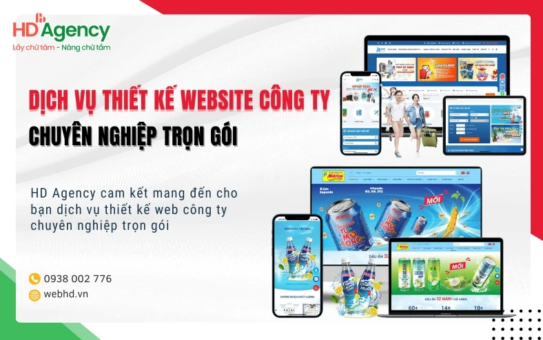 HD Agency - Dịch vụ thiết kế website chuẩn SEO, tối ưu công cụ tìm kiếm