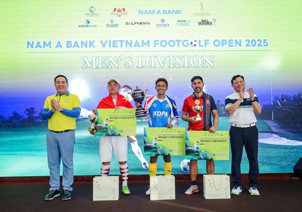 Kịch tính đến phút cuối: Nam A Bank Vietnam Footgolf Open 2025 tìm ra nhà vô địch