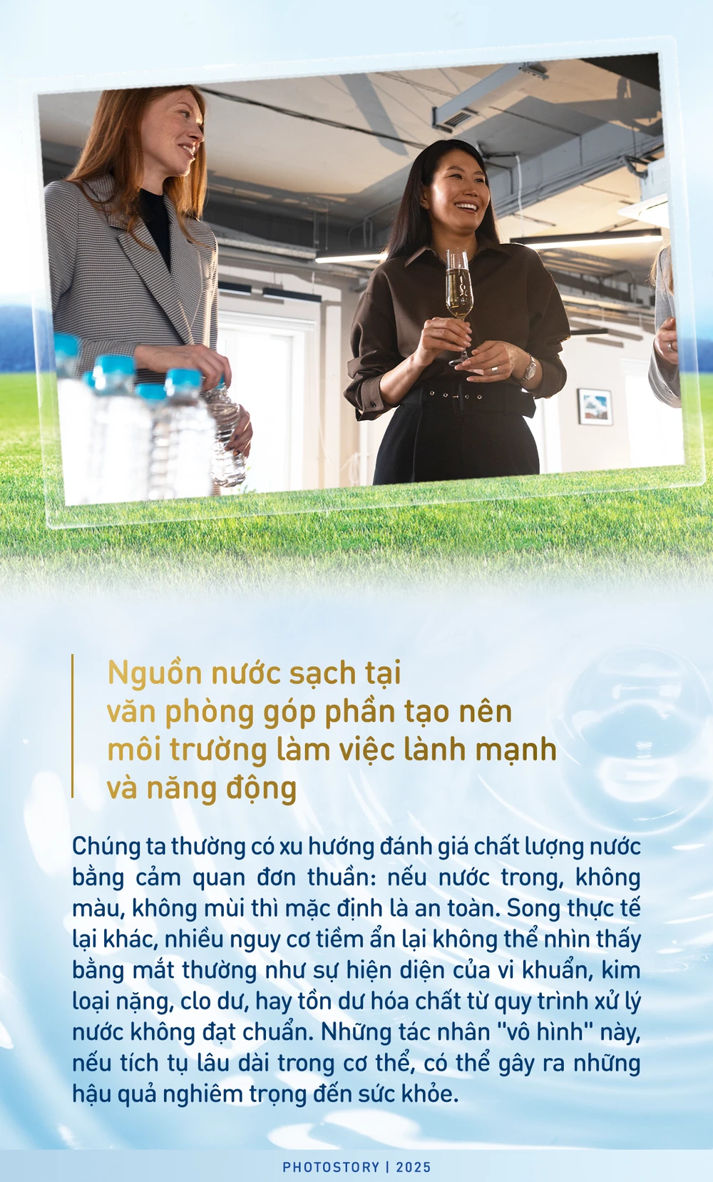 Đầu tư cho sức khỏe bền vững của doanh nghiệp: Từ những ly nước tinh khiết mỗi ngày