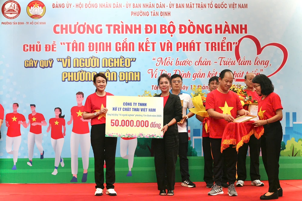 Đi bộ đồng hành gây Quỹ vì người nghèo: 'Tân Định gắn kết và phát triển'