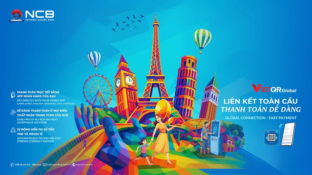Ngân hàng NCB triển khai thanh toán xuyên biên giới bằng mã QR