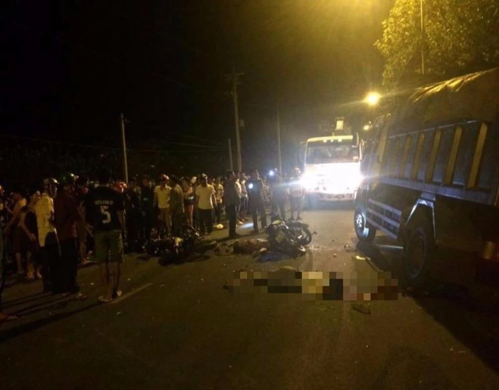 hiện trường vụ tai nạn