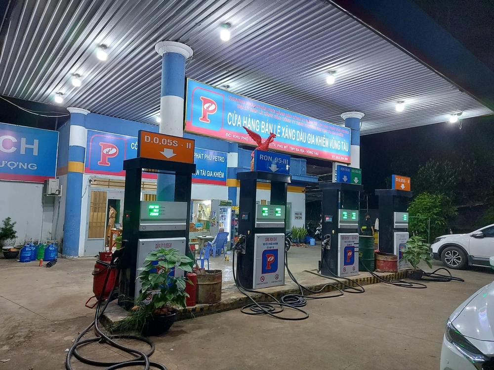Cửa hàng bán lẻ xăng dầu Gia Khiêm Vũng Tàu. Ảnh: PN Cửa hàng bán lẻ xăng dầu Gia Khiêm Vũng Tàu. Ảnh: PN