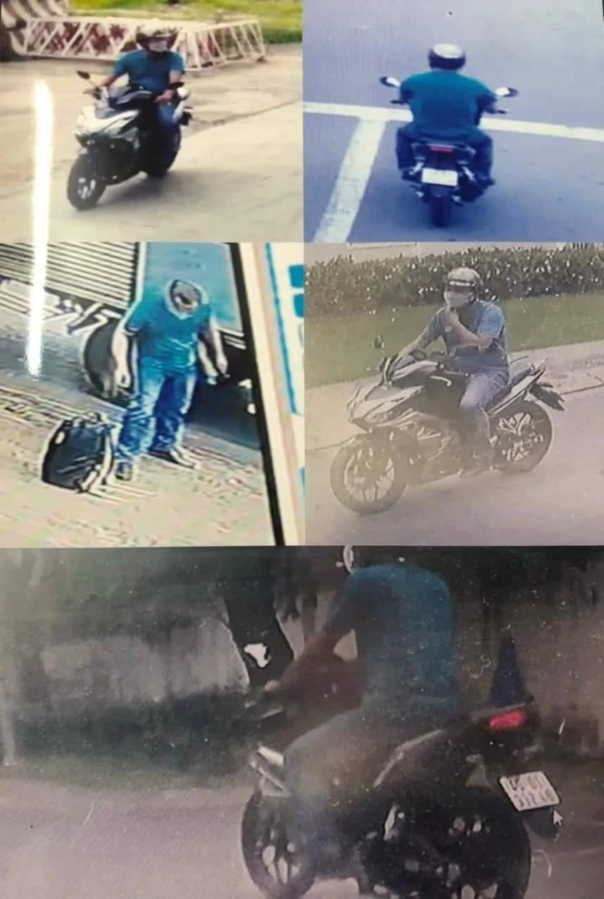 Kẻ tình nghi mà công an TP Bà Rịa đang truy tìm. Ảnh:CA