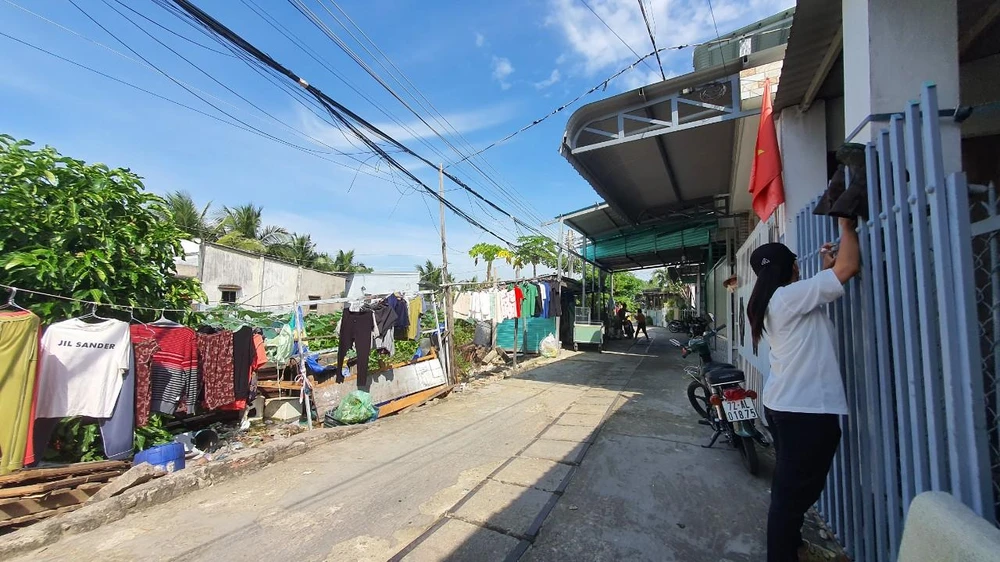 Khu phố Hải Bình đông dân nhưng mật độ nhà cửa không san sát như các khu phố ven biển. Ảnh: TK