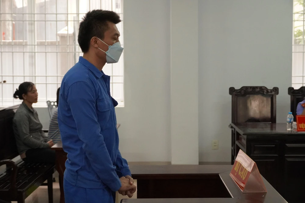 Bị cáo Nguyễn Trọng Hiệp tại phiên tòa phúc thẩm. Ảnh:ĐT Bị cáo Nguyễn Trọng Hiệp tại phiên tòa phúc thẩm. Ảnh:ĐT