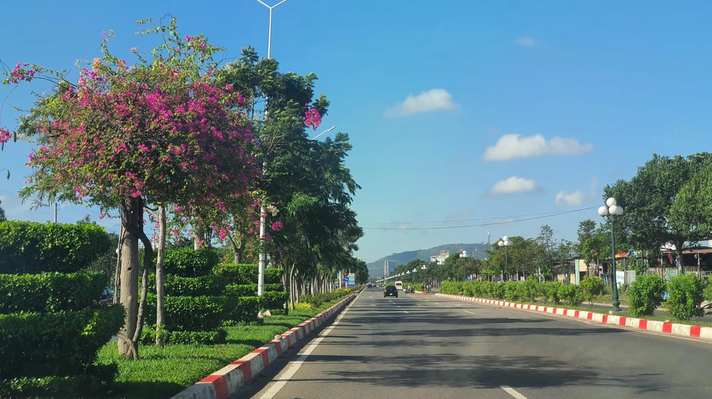 Những cung đường đẹp là điểm nhấn thu hút của TP Vũng Tàu. Ảnh một góc đường 2/9