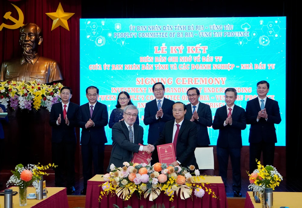 Cuối tháng 11-2022, Rịa-Vũng Tàu thu hút 10 dự án đầu tư mới với tổng vốn đầu tư hơn 7,9 tỉ USD và 1.820 tỉ đồng. Ảnh:KN