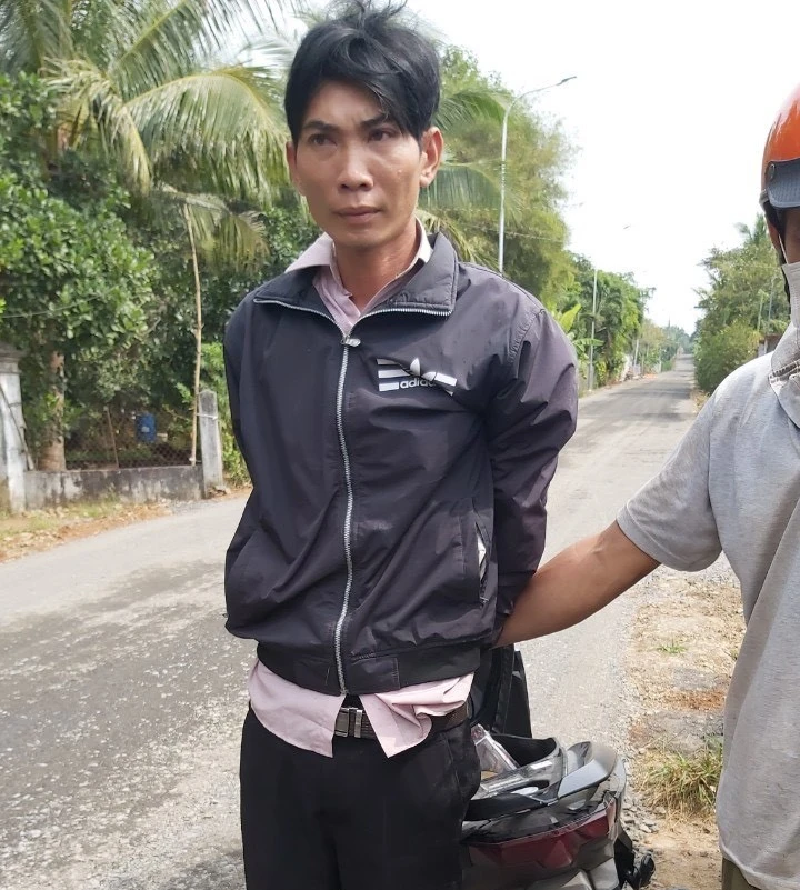 Trần Quốc Thanh khi bị bắt giữ. Ảnh: ĐT