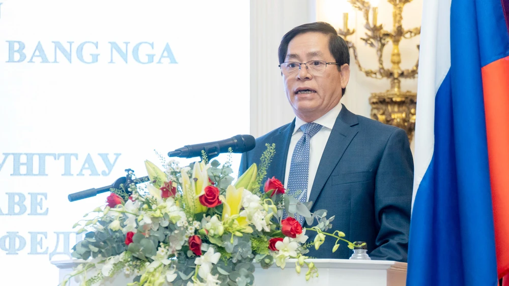 Ông Phạm Viết Thanh, Bí thư Tỉnh ủy, Chủ tịch HĐND tỉnh Bà Rịa-Vũng Tàu phát biểu tại buổi làm việc. Ảnh: MT